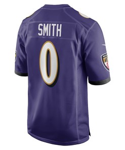 Roquan Smith 0 Baltimore Ravens Team Game Men Jersey - Purple