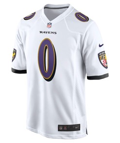 Roquan Smith 0 Baltimore Ravens Team Game Men Jersey - White