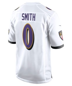 Roquan Smith 0 Baltimore Ravens Team Game Men Jersey - White