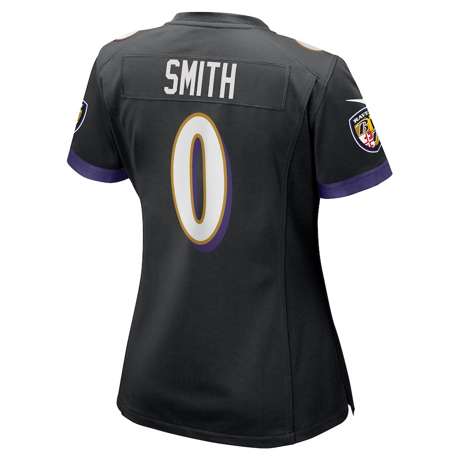 Roquan Smith 0 Baltimore Ravens Team Game Women Jersey - Black