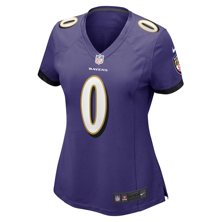 Roquan Smith 0 Baltimore Ravens Team Game Women Jersey - Purple