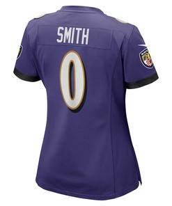 Roquan Smith 0 Baltimore Ravens Team Game Women Jersey - Purple
