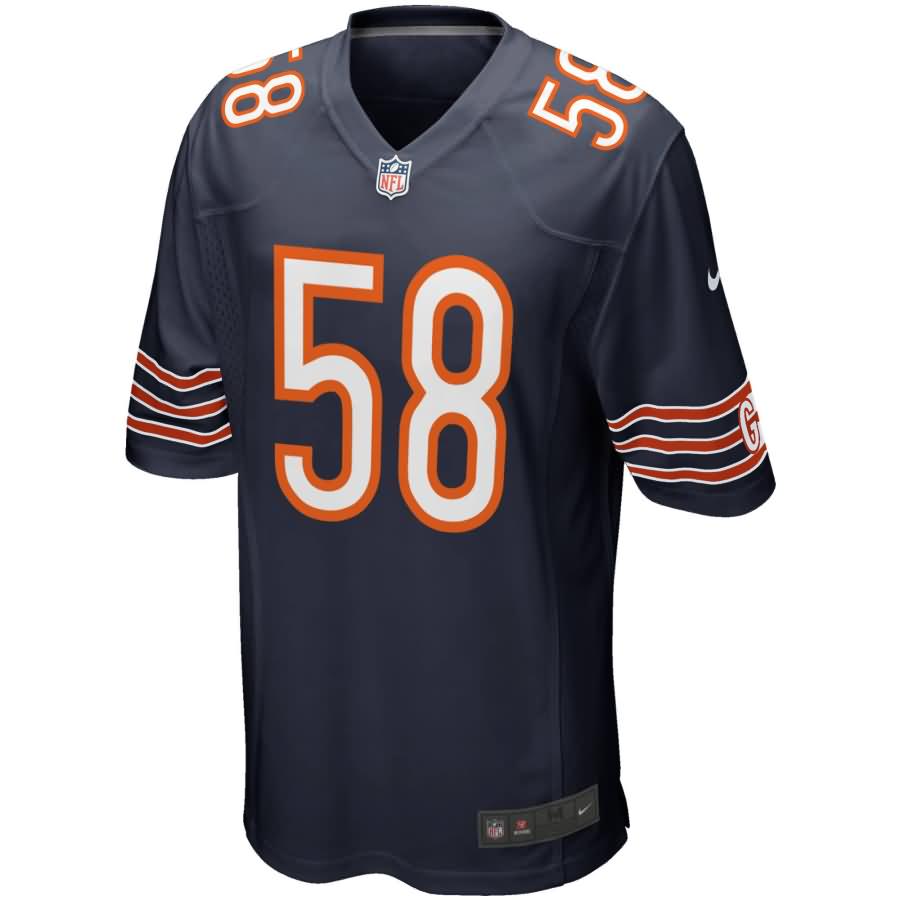 Roquan Smith Chicago Bears 2018 Nfl Draft First Round Pick Game Jersey - Navy