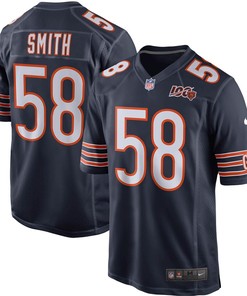 Roquan Smith Chicago Bears Nike 100th Season Game Jersey - Navy