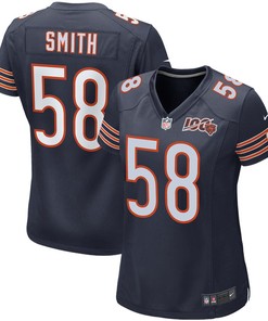Roquan Smith Chicago Bears Nike Womens 100th Season Game Jersey - Navy