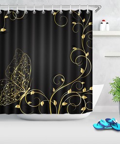 Rose Gold Luxurious Shower Curtain for Chic and Elegant Bathroom Decor