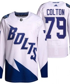 Ross Colton 2022 Stadium Series Lightning 79 White Primegreen Jersey Jersey