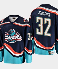Ross Johnston 32 New York Islanders Navy Reverse Retro 2.0 Jersey 2022-23