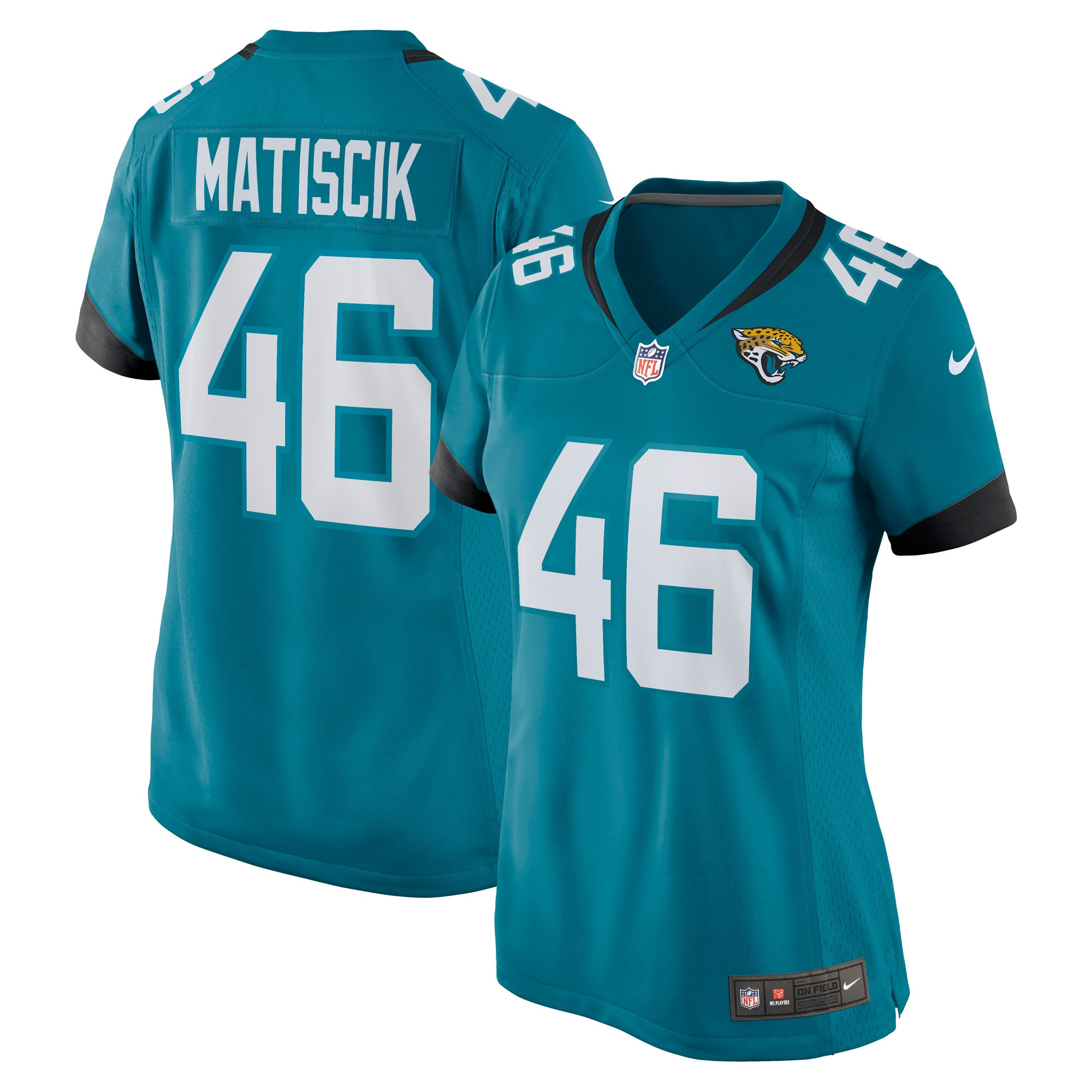 Ross Matiscik Jacksonville Jaguars Womens Game Jersey - Teal Nfl