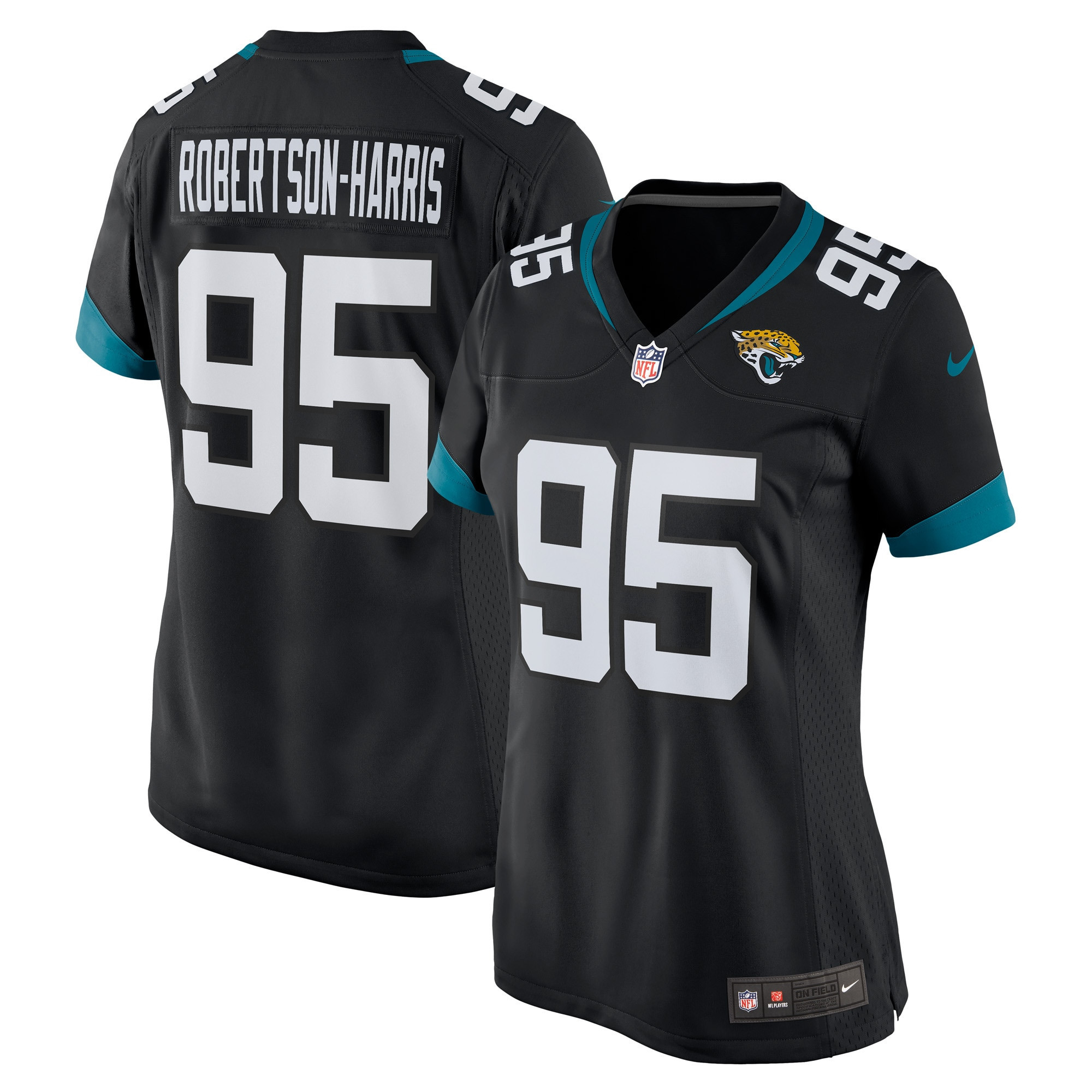 Roy Robertson Harris Jacksonville Jaguars Womens Game Jersey Black Nfl