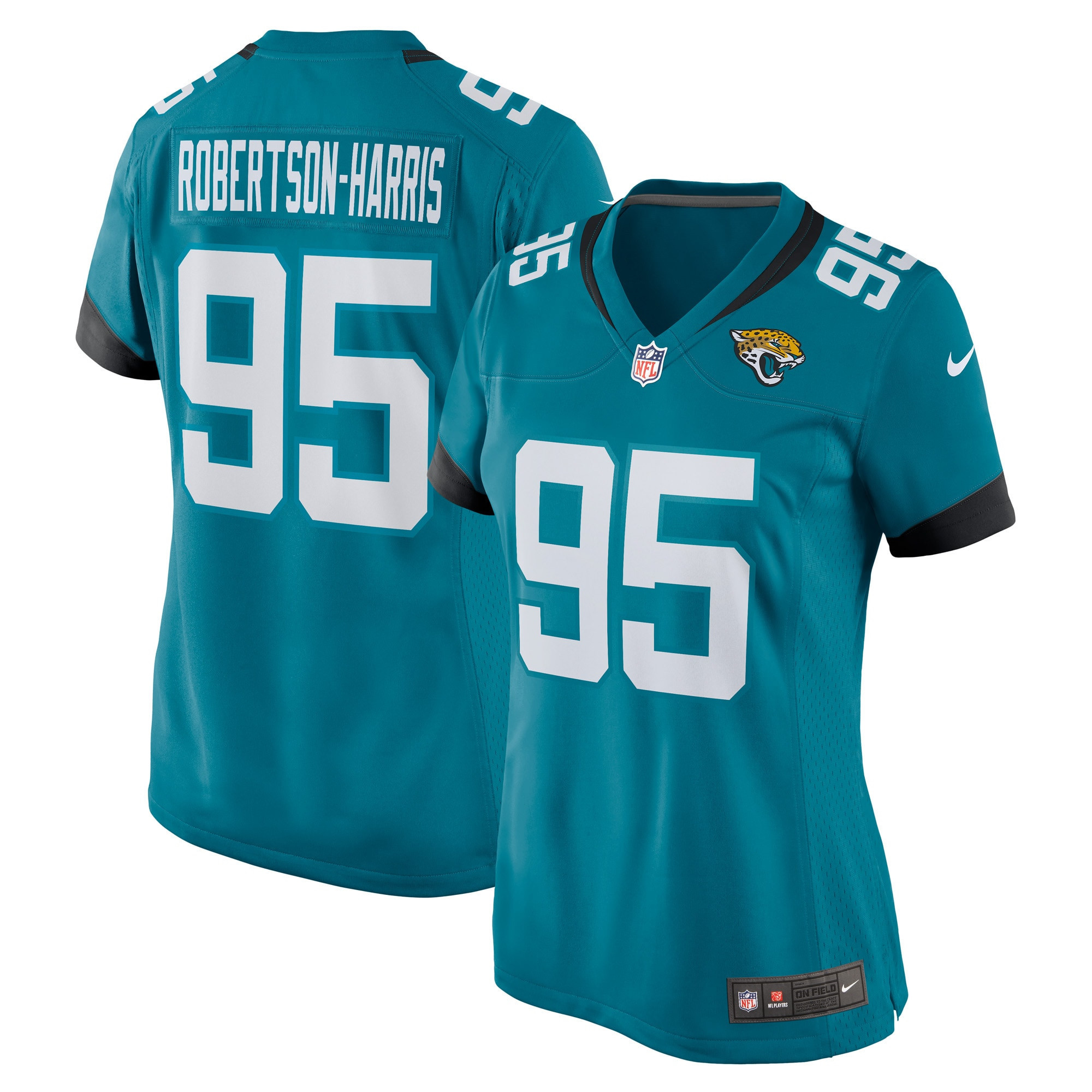 Roy Robertson Harris Jacksonville Jaguars Womens Game Jersey Teal Nfl