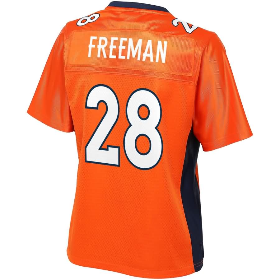 Royce Freeman Denver Broncos Nfl Pro Line Womens Player Jersey - Orange