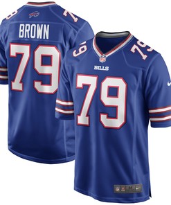 Ruben Brown Buffalo Bills Game Retired Player Jersey - Royal Nfl