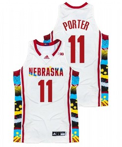 Ruby Porter 11 White Nebraska Cornhuskers 2022 Sunflower BHM Honoring Black Excellence Jersey