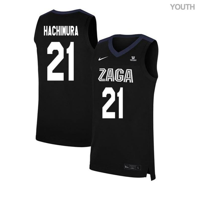 Rui Hachimura 21 Gonzaga Bulldogs Elite Basketball Youth Jersey - Black