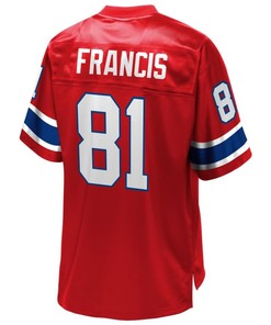 Russ Francis New England Patriots Nfl Pro Line Retired Player Jersey - Red