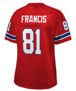 Russ Francis New England Patriots Nfl Pro Line Womens Retired Player Jersey - Red