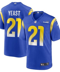 Russ Yeast Los Angeles Rams Game Player Jersey - Royal