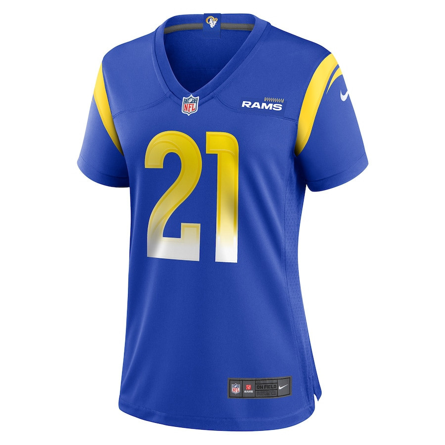 Russ Yeast Los Angeles Rams Women's Game Player Jersey - Royal