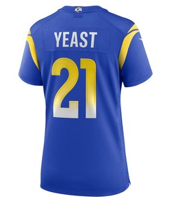 Russ Yeast Los Angeles Rams Women's Game Player Jersey - Royal