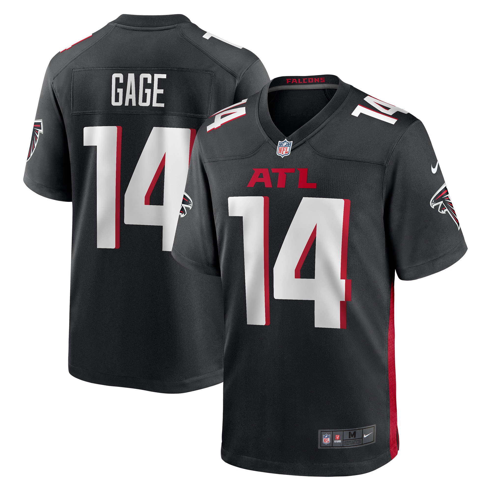 Russell Gage Atlanta Falcons Game Player Jersey - Black Nfl