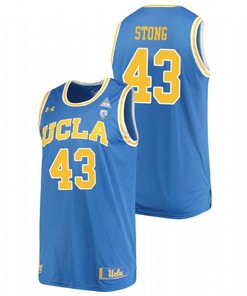 Russell Stong 43 UCLA Bruins College Basketball Performance Men Jersey - Blue
