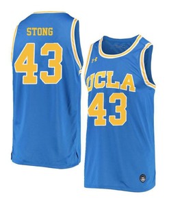 Russell Stong 43 UCLA Bruins Retro Elite Basketball Men Jersey - Blue