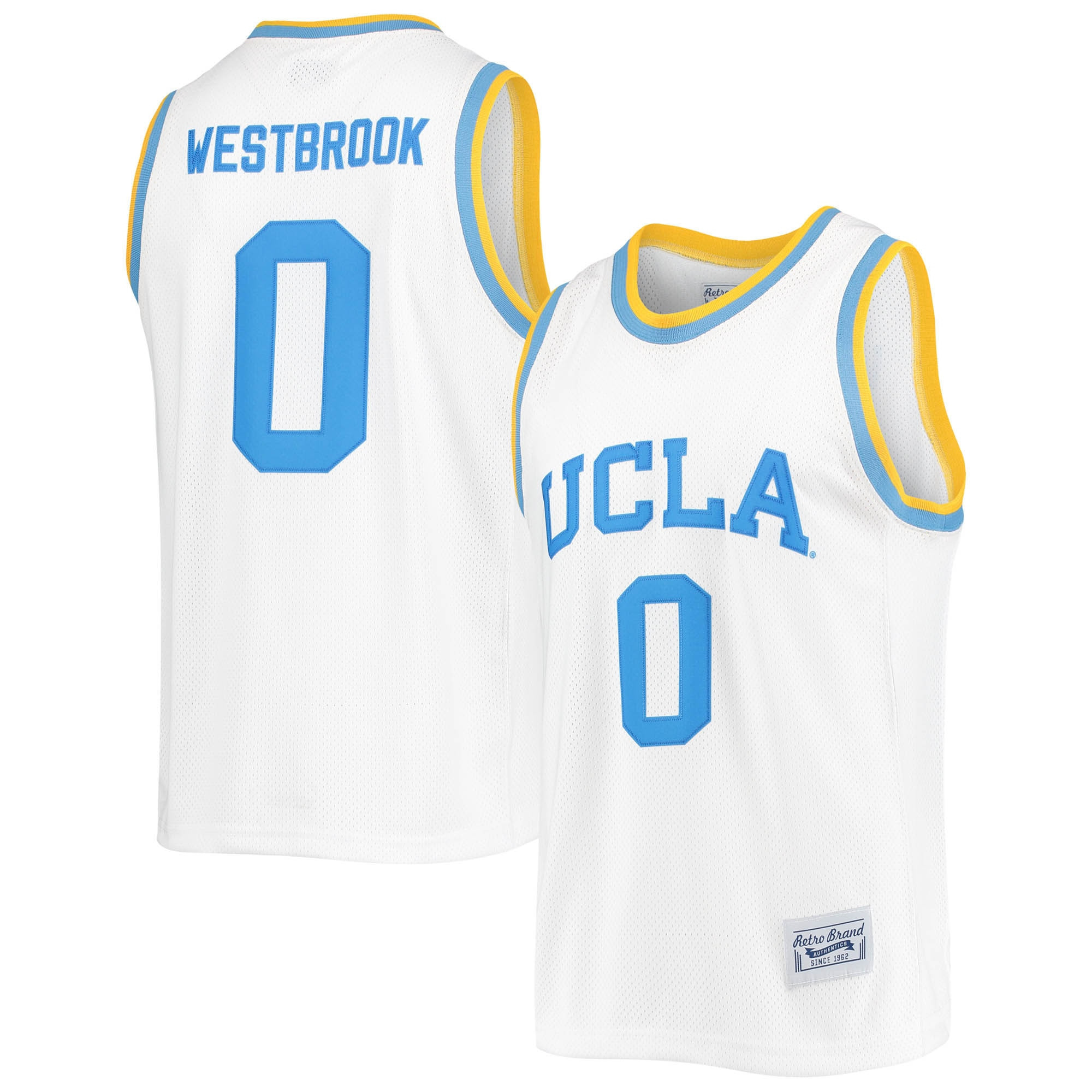 Russell Westbrook Ucla Bruins Original Retro Brand Commemorative Classic Basketball Jersey - White Ncaa