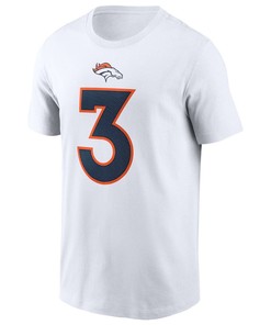Russell Wilson 3 Denver Broncos Player Name & Number T-Shirt - White