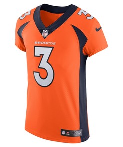 Russell Wilson 3 Denver Broncos Vapor Elite Jersey - Orange