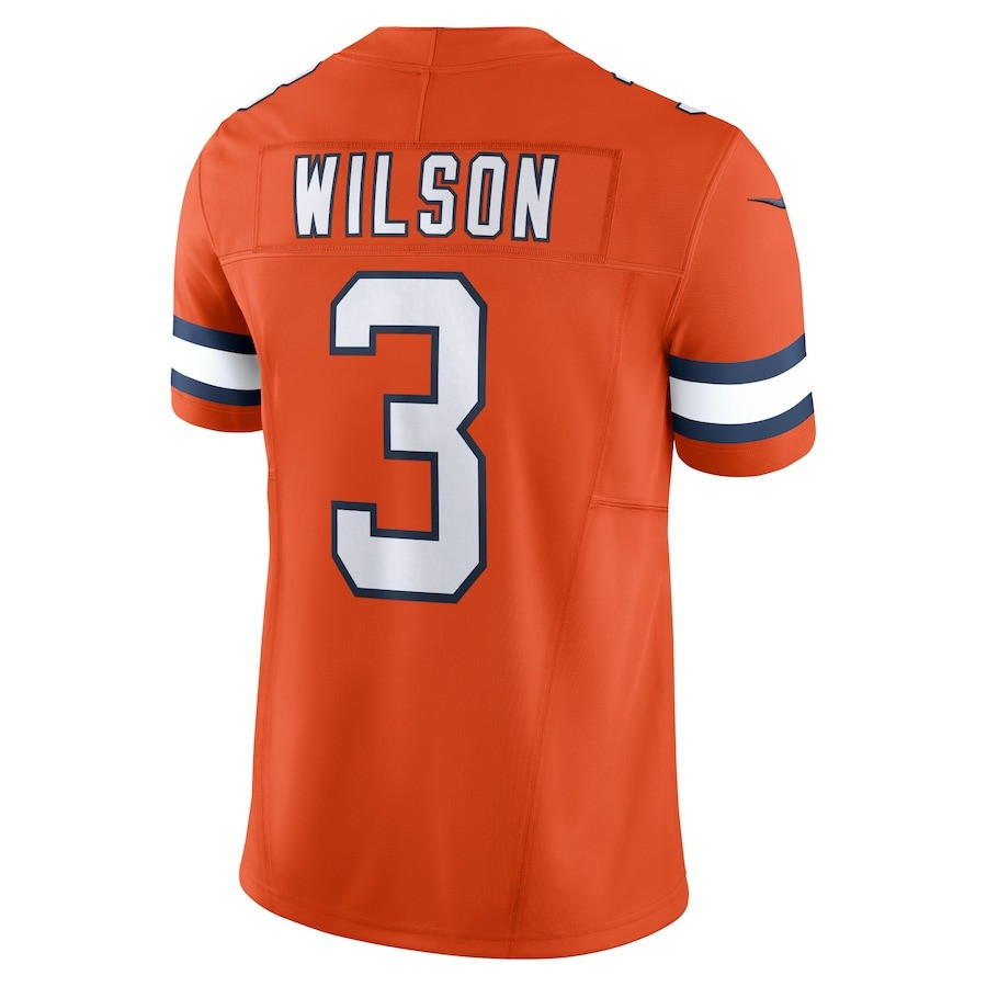Russell Wilson 3 Denver Broncos Vapor F.U.S.E. Limited Jersey - Orange