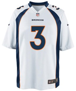 Russell Wilson 3 Denver Broncos White Game Jersey Jersey
