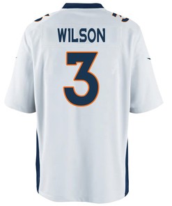 Russell Wilson 3 Denver Broncos White Game Jersey Jersey