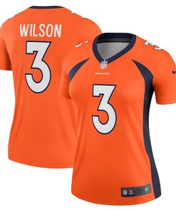 Russell Wilson 3 Denver Broncos Women's Alternate Legend Jersey - Orange