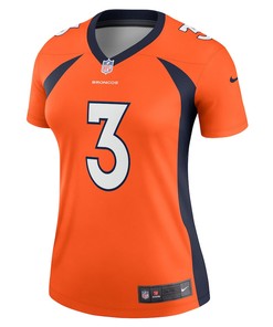 Russell Wilson 3 Denver Broncos Women's Alternate Legend Jersey - Orange