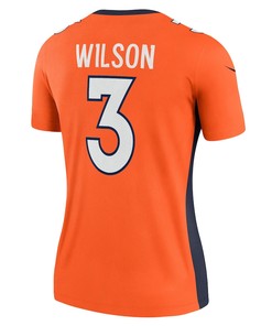 Russell Wilson 3 Denver Broncos Women's Alternate Legend Jersey - Orange