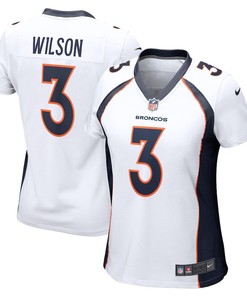 Russell Wilson 3 Denver Broncos Women's Game Jersey - White