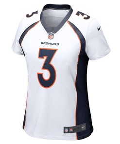 Russell Wilson 3 Denver Broncos Women's Game Jersey - White