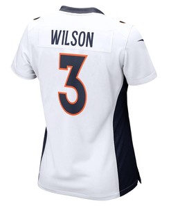 Russell Wilson 3 Denver Broncos Women's Game Jersey - White