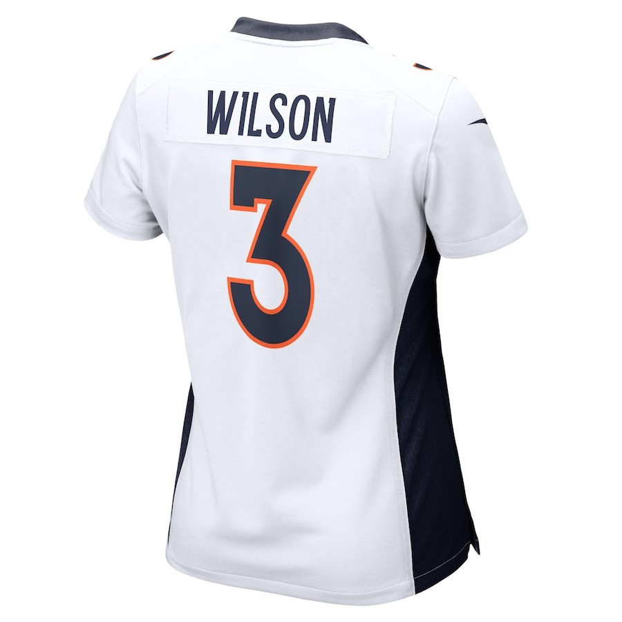 Russell Wilson 3 Denver Broncos Women's Game Jersey - White
