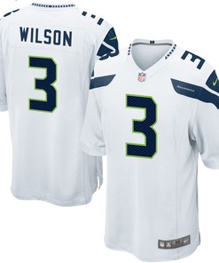 Russell Wilson Seattle Seahawks Game Jersey White Nfl