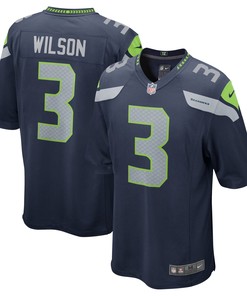 Russell Wilson Seattle Seahawks Game Team Jersey - College Navy Nfl