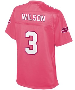 Russell Wilson Seattle Seahawks Nfl Pro Line Womens Fashion Jersey - Pink -
