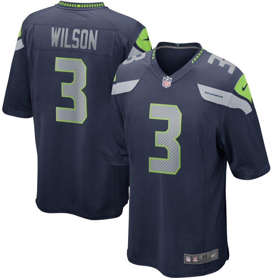Russell Wilson Seattle Seahawks Nike Game Jersey - College Navy