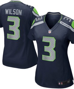 Russell Wilson Seattle Seahawks Nike Girls Youth Replica Game Jersey - College Navy