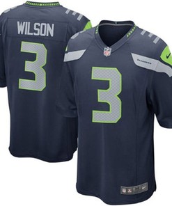 Russell Wilson Seattle Seahawks Team Color Game Jersey - College Navy Nfl