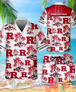 Rutgers Scarlet Knights Hawaiian Shirt