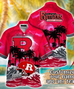 Rutgers Scarlet Knights NCAA Best Hawaiian Shirt Ever- Customize Any Team Any League