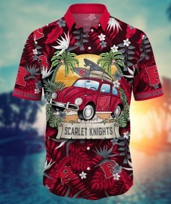 Rutgers Scarlet Knights NCAA Flower Hawaii Shirt For Fans Ver 1