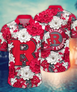 Rutgers Scarlet Knights NCAA Flower Hawaii Shirt For Fans Ver 13